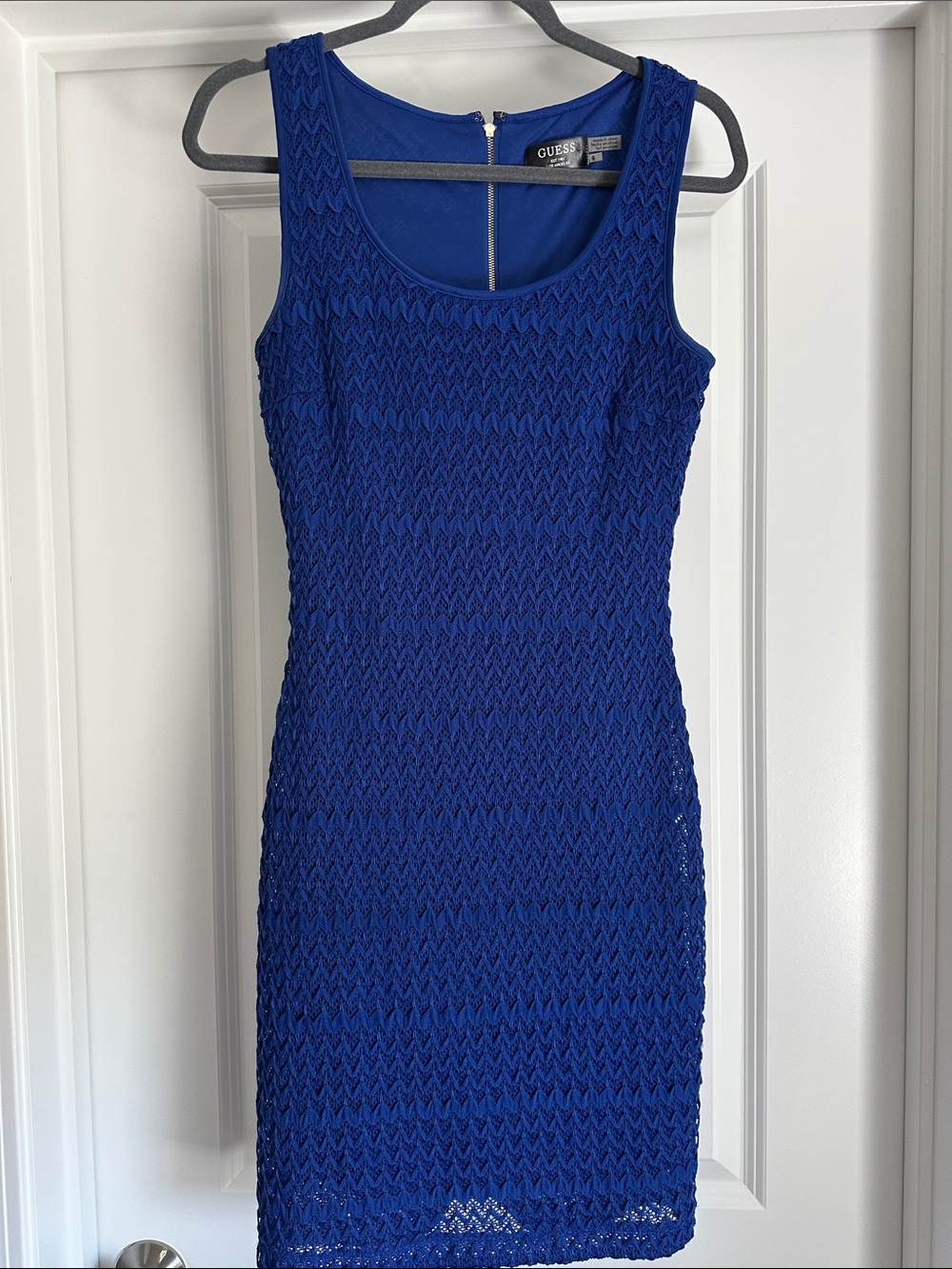 GUESS Royal Blue Sleeveless Knit Dress